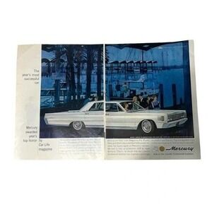 1965 Mercury The Years Most Successful Car Double Page Original Vintage Print Ad
